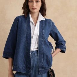 RAREISM Blue Cotton Solid Long Sleeves Jacket-image-69