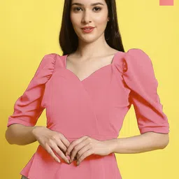 Metronaut Women Sweetheart Neck Crop Top-picture-21