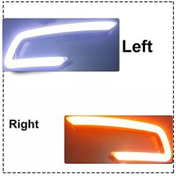 Auto Pearl Front LED DRL Fog Light with Matrix Turn Indicator Compatible For Hyundai Creta (Set of 2) image 4