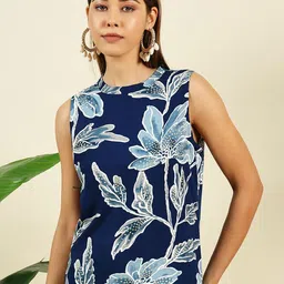 THE FAB FACTORY Women Floral Printed Regular Top-picture-43