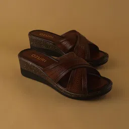 Ozuri Women Open Toe Wedge Sandals-46