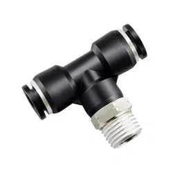 TECHNO GPT 12-04 G Thread Brass Fitting with Black Cap image 1