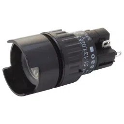 EAO PB SWITCH, ILLUM, DPST-NO/NC, 5A, 250VAC, 51-122.0252-12