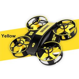 RH-821 08 Mini Quadcopter Drone Lighting UFO Drone Fixed Altitude Remote Control Aircraft Children Toys RC Helicopter Quadcopter - Yellow - RS6115RH-821 08 Mini Quadcopter Drone Lighting UFO Drone Fixed Altitude Remote Control Aircraft Children Toys RC Helicopter Quadcopter - Yellow - RS6115-24