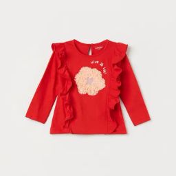 Juniors by Lifestyle Baby Girls Red T-Shirt-picture-32