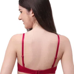 Soie Pink Medium Coverage Padded Balconette Bra image 2