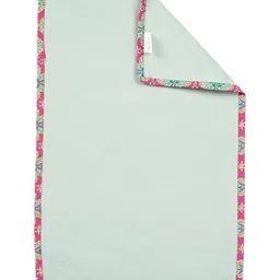 Ratan Cart Sea Green & Pink 4 Pieces Pure Cotton Rectangular Table Placemats image 5