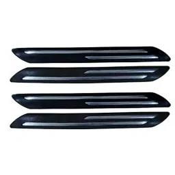 Auto Pearl Black Double Chrome Bumper Protector Compatible For Maruti Suzuki Wagon R-17