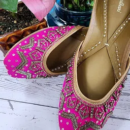 Fulkari Women Ethnic Ballerinas Flats-24