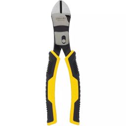 STANLEY 203.2 mm (8 Inch) Drop Forged Steel Black/Yellow Control Grip Diagonal Plier, STHT74915-37