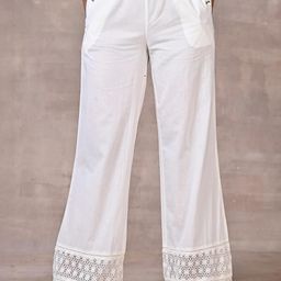 Lakshita Women Off White With Shimmery Details At The Hems Palazzos-image-60