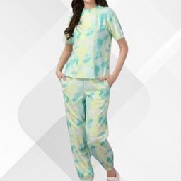 NEYSA Tie & Dye Round Neck T-Shirt & Joggers-image-11