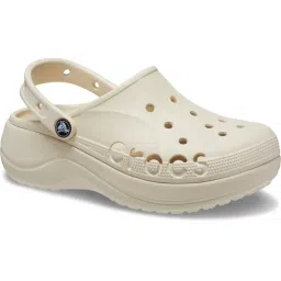 Crocs Baya Platform Women Nude Clogs-picture-39
