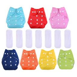 Fantasy India Cloth Diaper Nappies With Wet-Free Inserts for Babies (5 Layer Insert Pad For Cloth Diapers) - Assorted-24