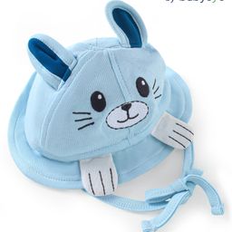 babyoye Babyoye100% Cotton Knit Oragnic Summer Cap with 3D Applique & Bunny Embroidery - Light Blue-picture-24
