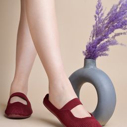 Shoetopia Textured Mule Sandals - Red-image-65