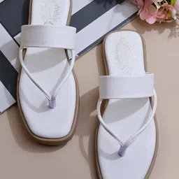 Shoetopia Colour Blocked Sandals - White-picture-32