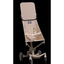 Angels & Mice Travel Cruiser Stroller for 2-7+ Years, Steel Frame,4pt. Safety Harness Lightweight Travel Stroller with Wide Seat, Big Wheels, Compact Fold, Adjustable Sunshade,Beige & Gold-image-87