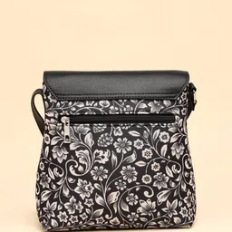 Anouk Floral Printed PU Structured Sling Bag with Tasselled image 2