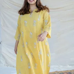 THE INDIAN ETHNIC CO Ethnic Motifs Printed Cotton Kurta-30