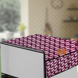 The Furnishing Tree Violet Plastic Refrigerator Cover-image-67
