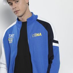 The Indian Garage Co Men Blue & Black Solid Sweatshirt-image-83