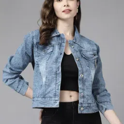 Aarika Blue Denim Regular Fit Jacket-picture-41