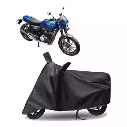 Auto Pearl Polyester Two Wheeler Cover for Honda CB350RS (Grey)-picture-23