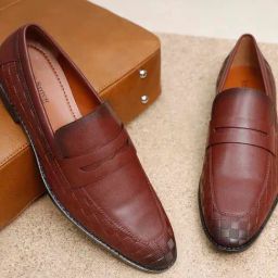 Louis Stitch Men's Rosewood Formal Loafers-picture-34