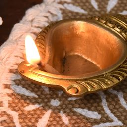 Indianshelf Brass Diwali Deepa Diya-image-2