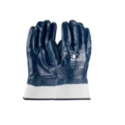 FORTUNER Full Palm & Cuff Nitrile Coated Safety Hand Gloves Blue Size L, NTR-CUFF (Pack of 12 Pair)-image-47
