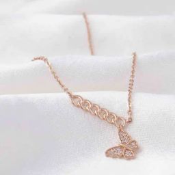 Praavy 92.5 Sterling Silver Butterfly Effect Necklace for Women-image-59