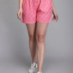 Aditi Wasan Pink Printed Shorts-picture-36