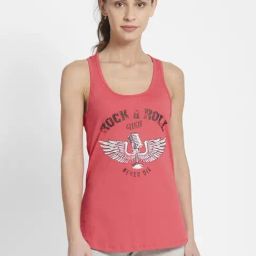 Jockey Pink Graphic Print Tank Top-image-12