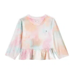 MiArcus Kids Multicolor Cotton Over Dyed Full Sleeves Top-image-84