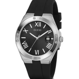 GUESS PERSPECTIVE Men Round Silver Tone Dial Analog Watch - GW0388G1-image-34