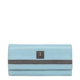 Esbeda Blue Textured Wallet for Women-image-24