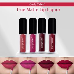 CurlyTales Set of 4 True Matte Lip Color 4 ml - Shade 06, 12, 13, 14-55