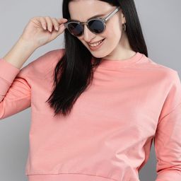 HERE&NOW Women Pink Sweatshirt-image-48