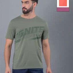 Force NXT Green & Orange Regular Fit Printed Sports T-Shirt - Pack Of 2-image-97