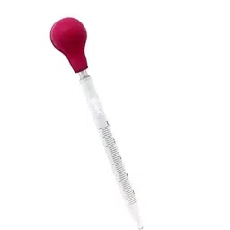 Abgil 1ml Borosilicate Glass Graduated Measuring Class B Pipette with Rubber Bulb ABG1788-17