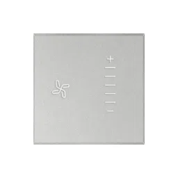 Legrand Touch Fan Regulator Myrius Silver 2 Module 100 W, 6793 05-19