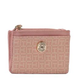 Tommy Hilfiger Soothing Pink & Fawn Logo PVC Zip-Around Wallet-image-84