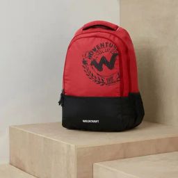 Wildcraft Spirit Red & Black Polyester Printed Laptop Backpack - 23 Ltrs-13
