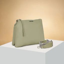 Forever Glam by Pantaloons Green Textured Handbag-image-41