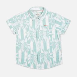Pepe Jeans Kids Sky Blue Printed Shirt-image-38
