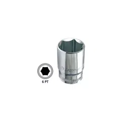 Eastman 12.7 mm (1/2 Inch) Drive Bi Hex Socket 19 mm E-2201B-5