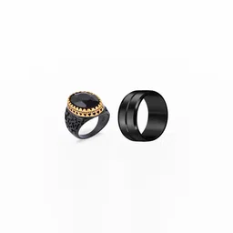 Dynamic Retail Global Men Black Ring-12