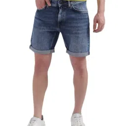 Gant Blue Regular Fit Denim Shorts-picture-14