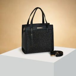 Forever Glam by Pantaloons Black Embellished Handbag-image-46